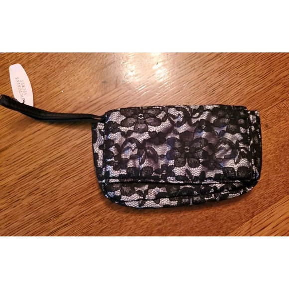 NWT-Jessica Simpson Fancy Nights Black Lace Clutch-w/Victoria's Secret Wallet - Picture 5 of 7